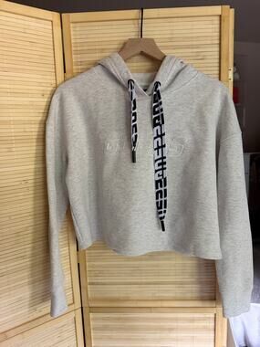 Guess Logo Cropped Hoodie
